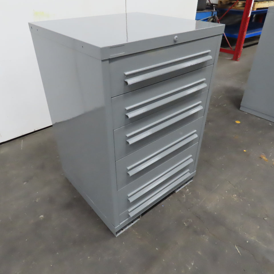 30" x 28" x 44" Tall Lista Style 6 Drawer Small Parts Tool Storage Cabinet