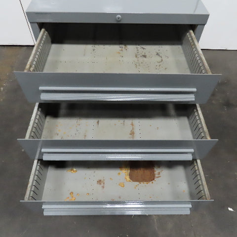 30" x 28" x 44" Tall Lista Style 6 Drawer Small Parts Tool Storage Cabinet