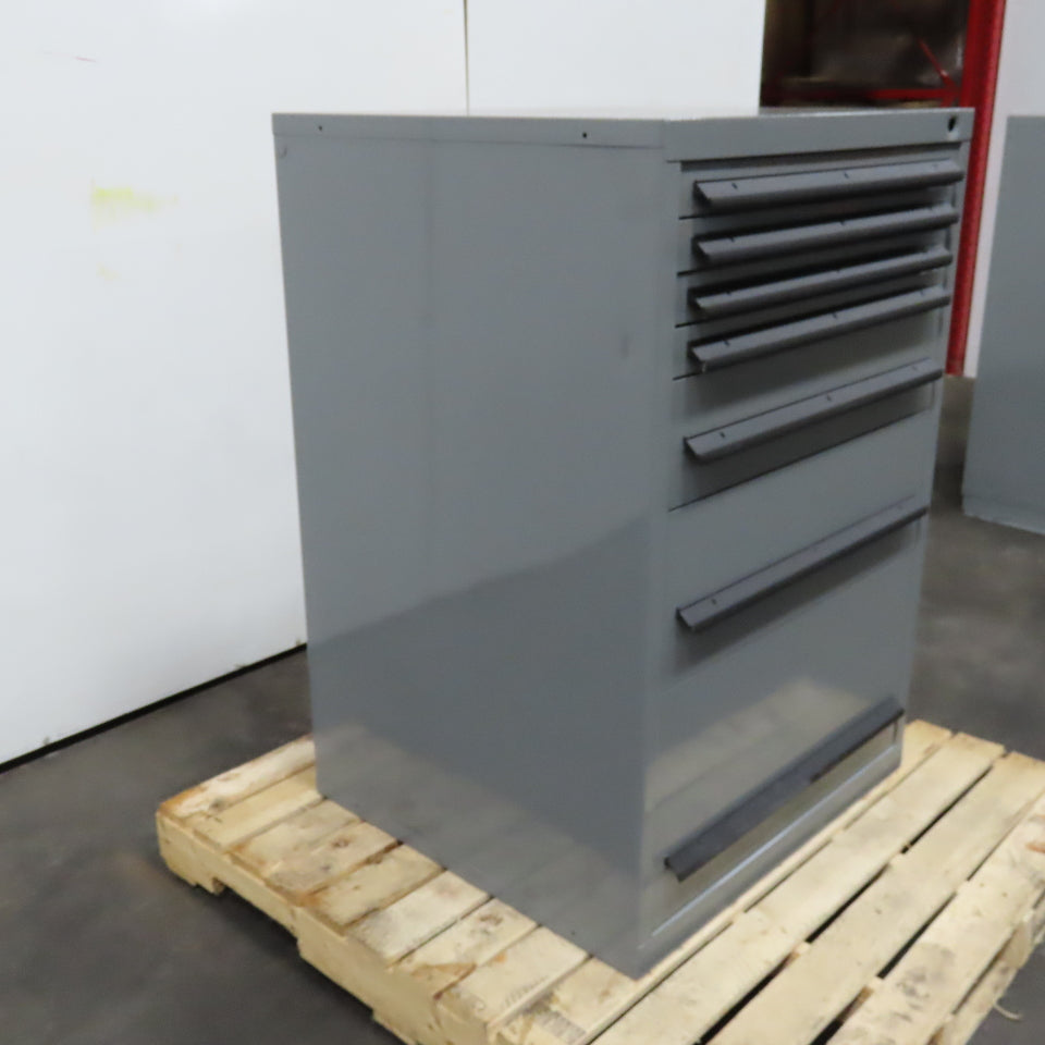 30" x 28" x 44" Tall 7 Drawer Small Parts Tool Storage Cabinet