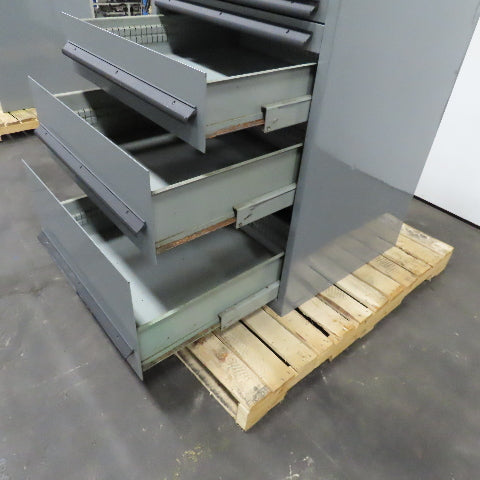 30" x 28" x 44" Tall 7 Drawer Small Parts Tool Storage Cabinet