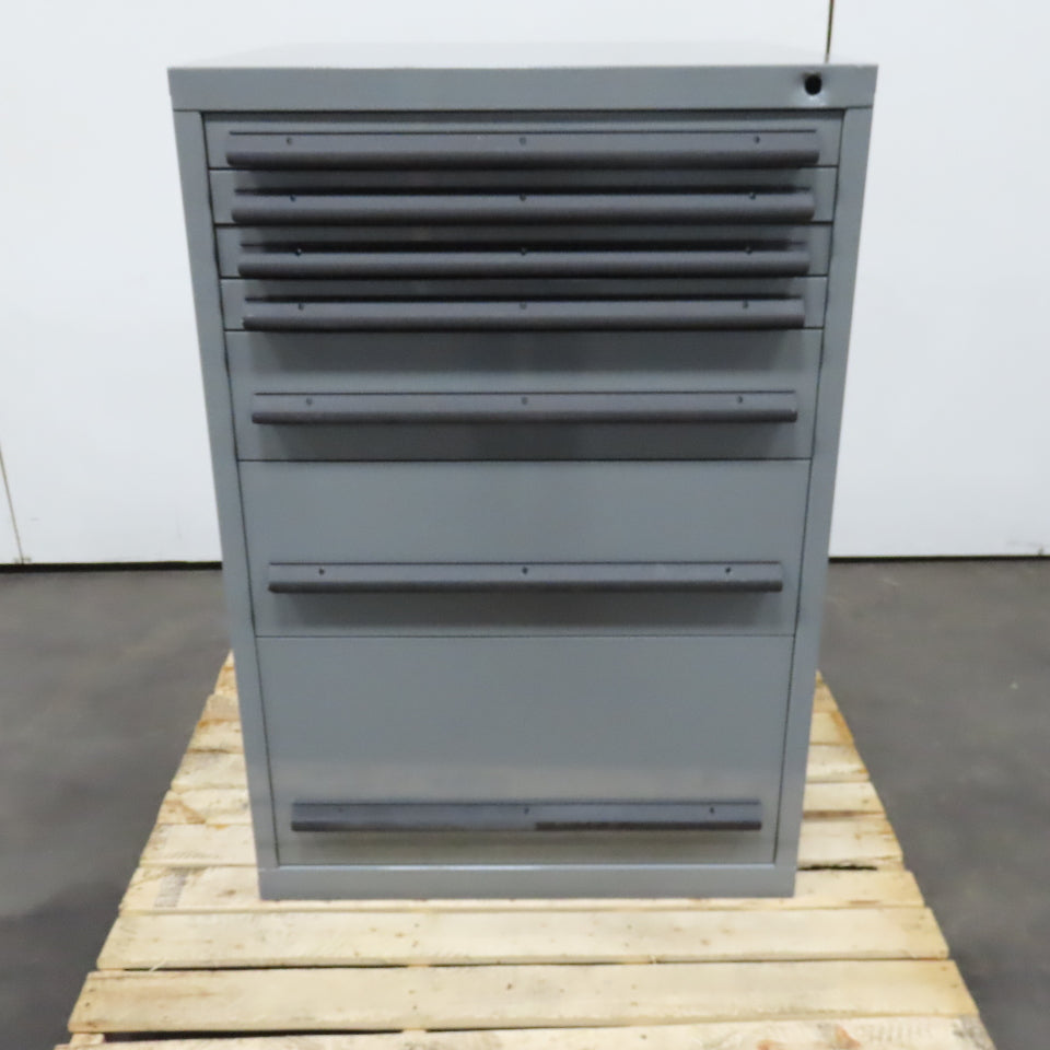 30" x 28" x 44" Tall 7 Drawer Small Parts Tool Storage Cabinet