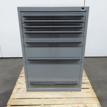 30" x 28" x 44" Tall 7 Drawer Small Parts Tool Storage Cabinet