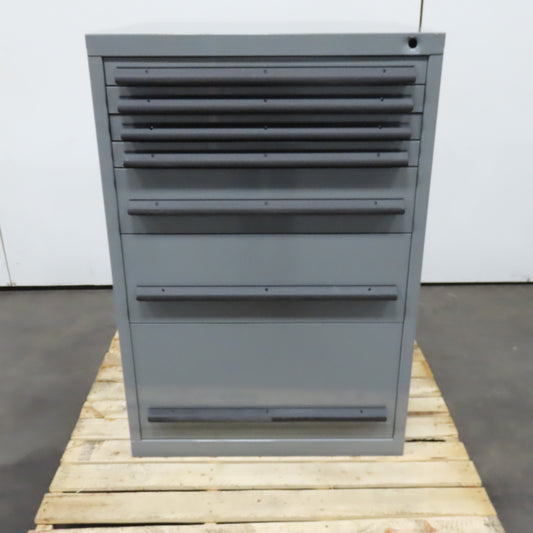 30" x 28" x 44" Tall 7 Drawer Small Parts Tool Storage Cabinet