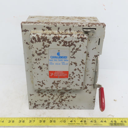 Challenger HD321NFC 30A 240V 3P Non-Fusible Safety Disconnect Switch
