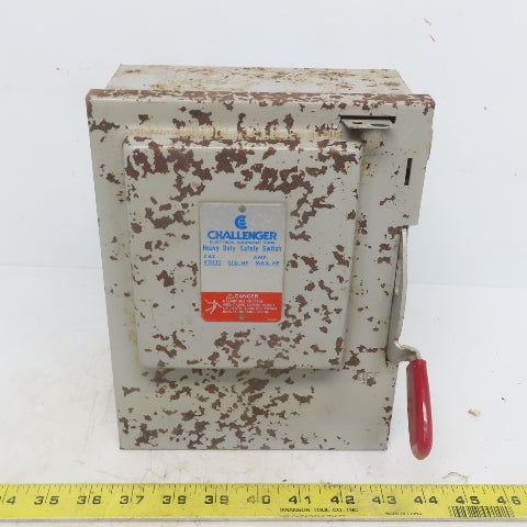 Challenger HD321NFC 30A 240V 3P Non-Fusible Safety Disconnect Switch