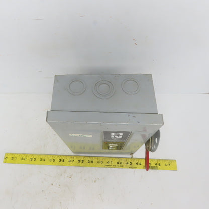 General Electric TG3221 Model 8 30A 240V 2P 1PH Fusible Safety Disconnect Switch