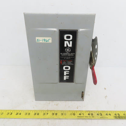 General Electric TG3221 Model 8 30A 240V 2P 1PH Fusible Safety Disconnect Switch