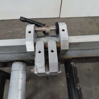 9" Width Band Saw Material Run Out Roller Conveyor W/ Stop 10'