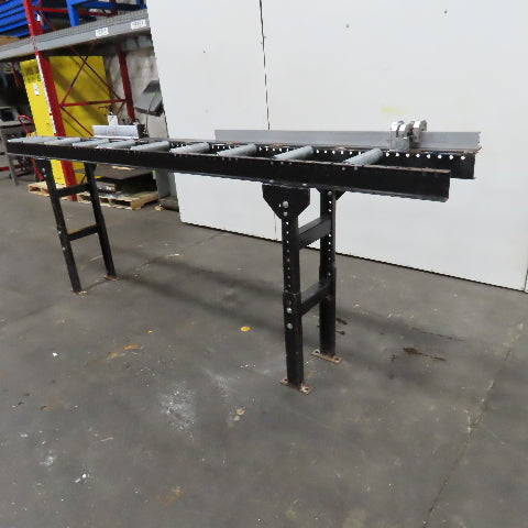 9" Width Band Saw Material Run Out Roller Conveyor W/ Stop 10'