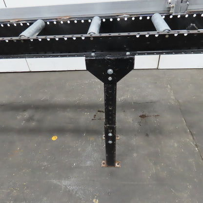 9" Width Band Saw Material Run Out Roller Conveyor W/ Stop 10'