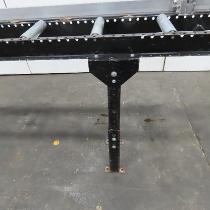 9" Width Band Saw Material Run Out Roller Conveyor W/ Stop 10'