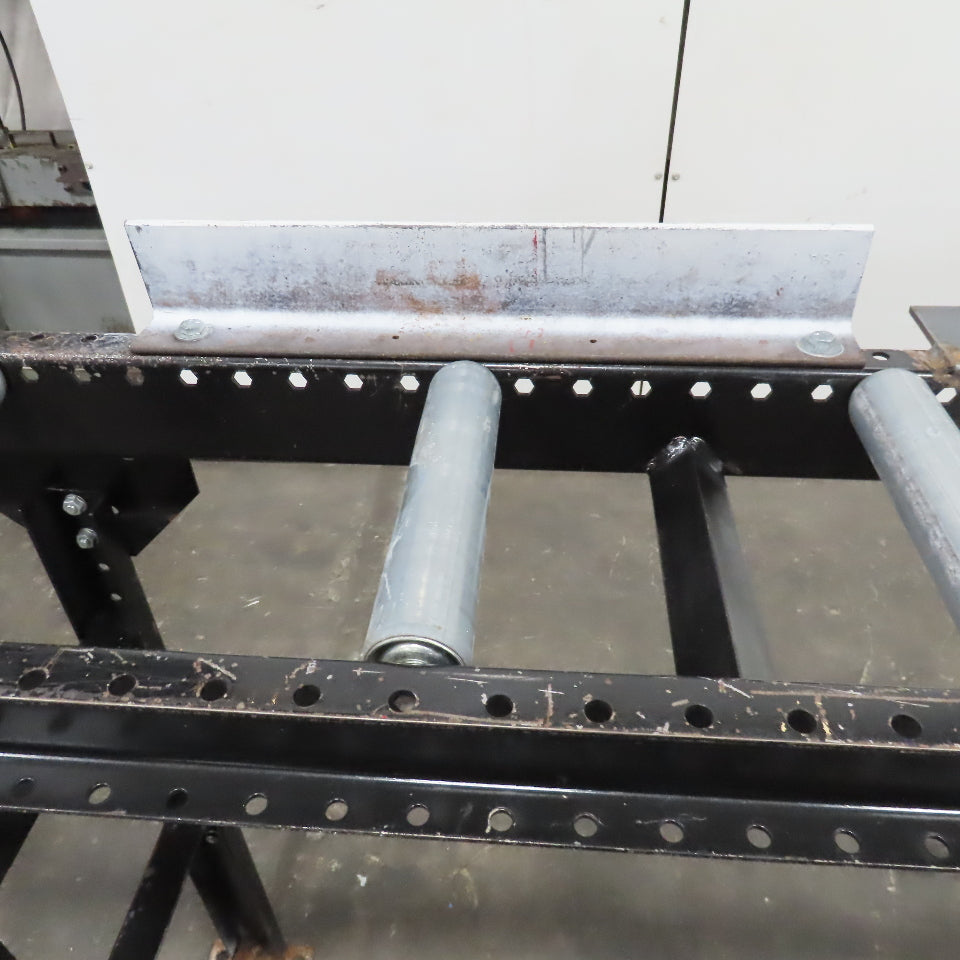 9" Width Band Saw Material Run Out Roller Conveyor W/ Stop 10'