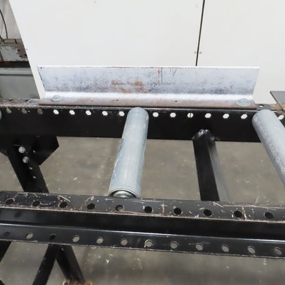 9" Width Band Saw Material Run Out Roller Conveyor W/ Stop 10'