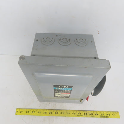 Siemens GNF322 60A 240V 3P Non-Fusible Safety Disconnect Switch Type 1 Enclosure