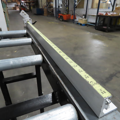 9" Width Band Saw Material Run Out Roller Conveyor W/ Stop 10'