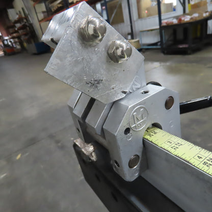 9" Width Band Saw Material Run Out Roller Conveyor W/ Stop 10'