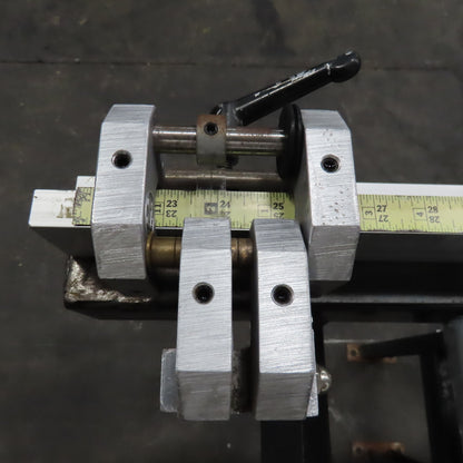 9" Width Band Saw Material Run Out Roller Conveyor W/ Stop 10'