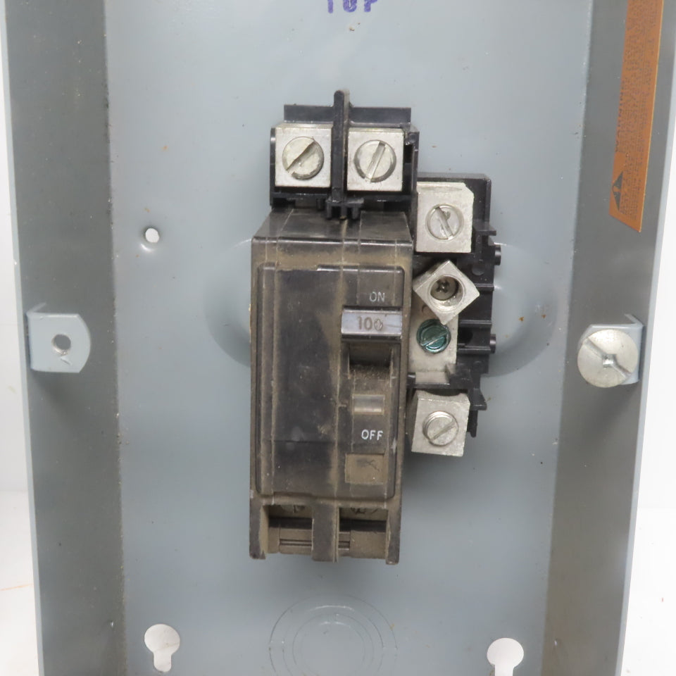 Square D QO2100BN Circuit Breaker Enclosure 100A 120/240V Single Phase 3W