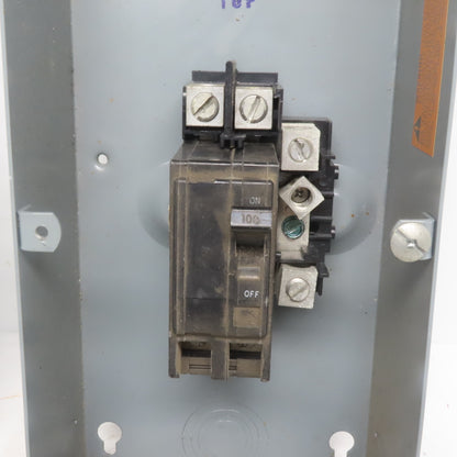 Square D QO2100BN Circuit Breaker Enclosure 100A 120/240V Single Phase 3W