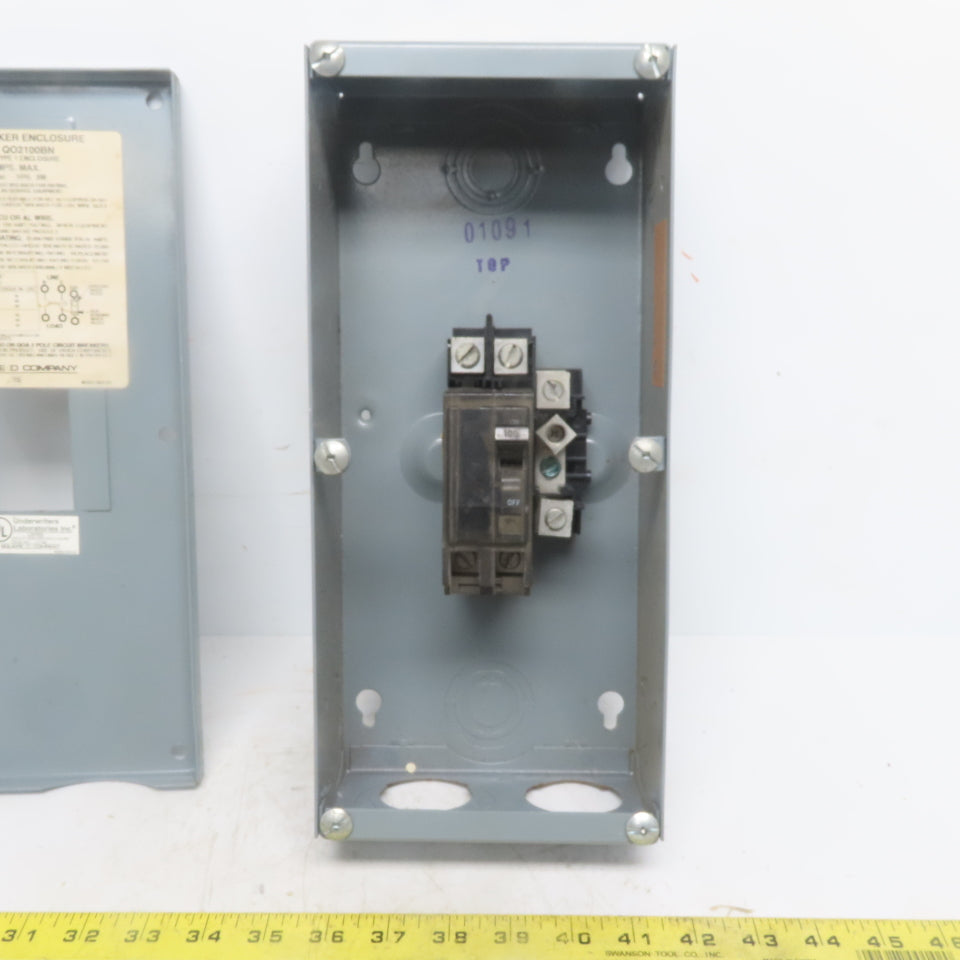 Square D QO2100BN Circuit Breaker Enclosure 100A 120/240V Single Phase 3W