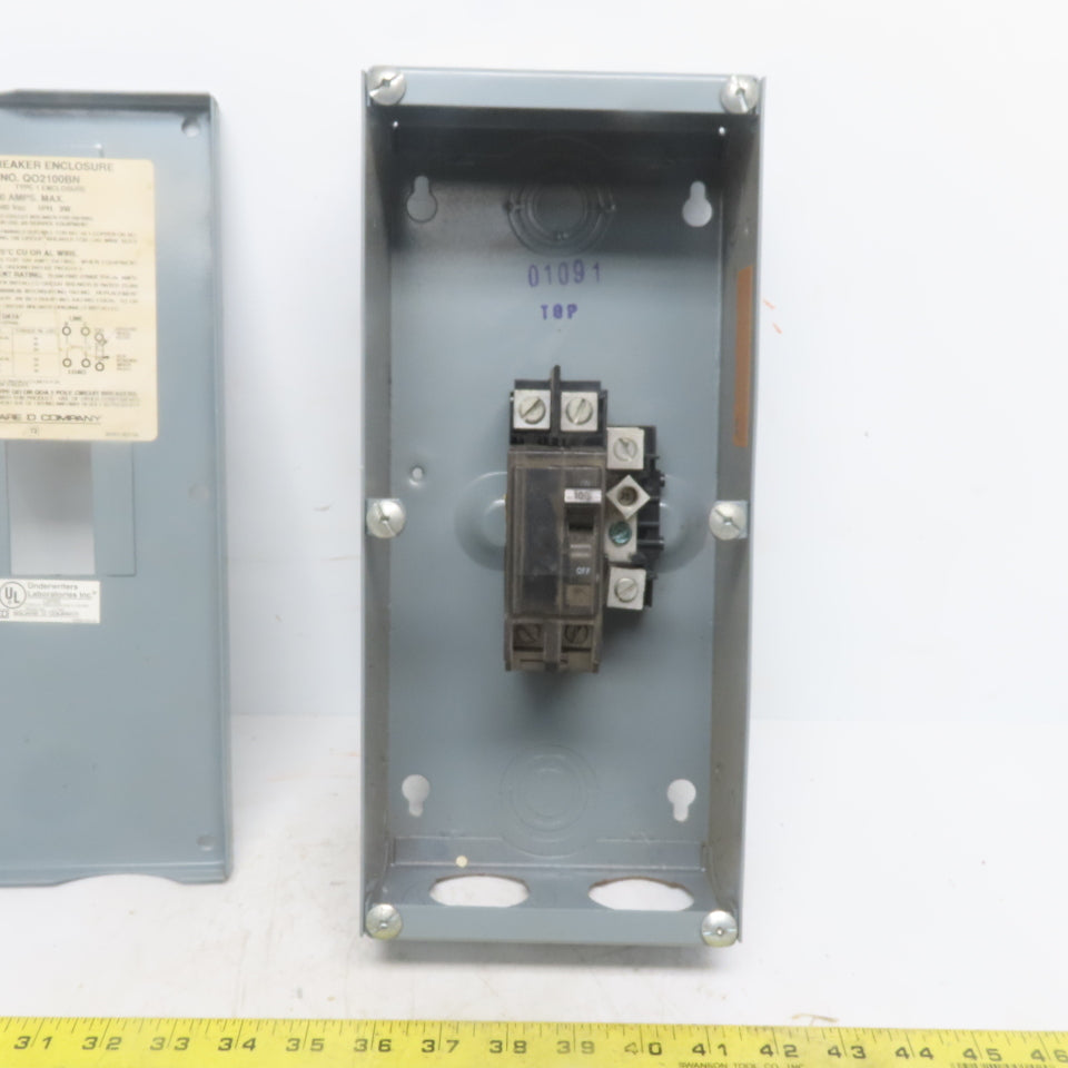 Square D QO2100BN Circuit Breaker Enclosure 100A 120/240V Single Phase 3W