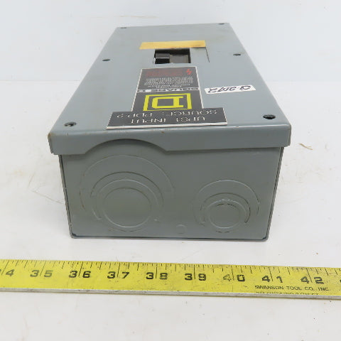 Square D QO2100BN Circuit Breaker Enclosure 100A 120/240V Single Phase 3W
