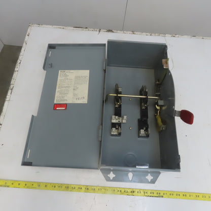 Bryant GFN32N 100A 240V 2 Pole Single Phase Fusible Safety Disconnect Switch