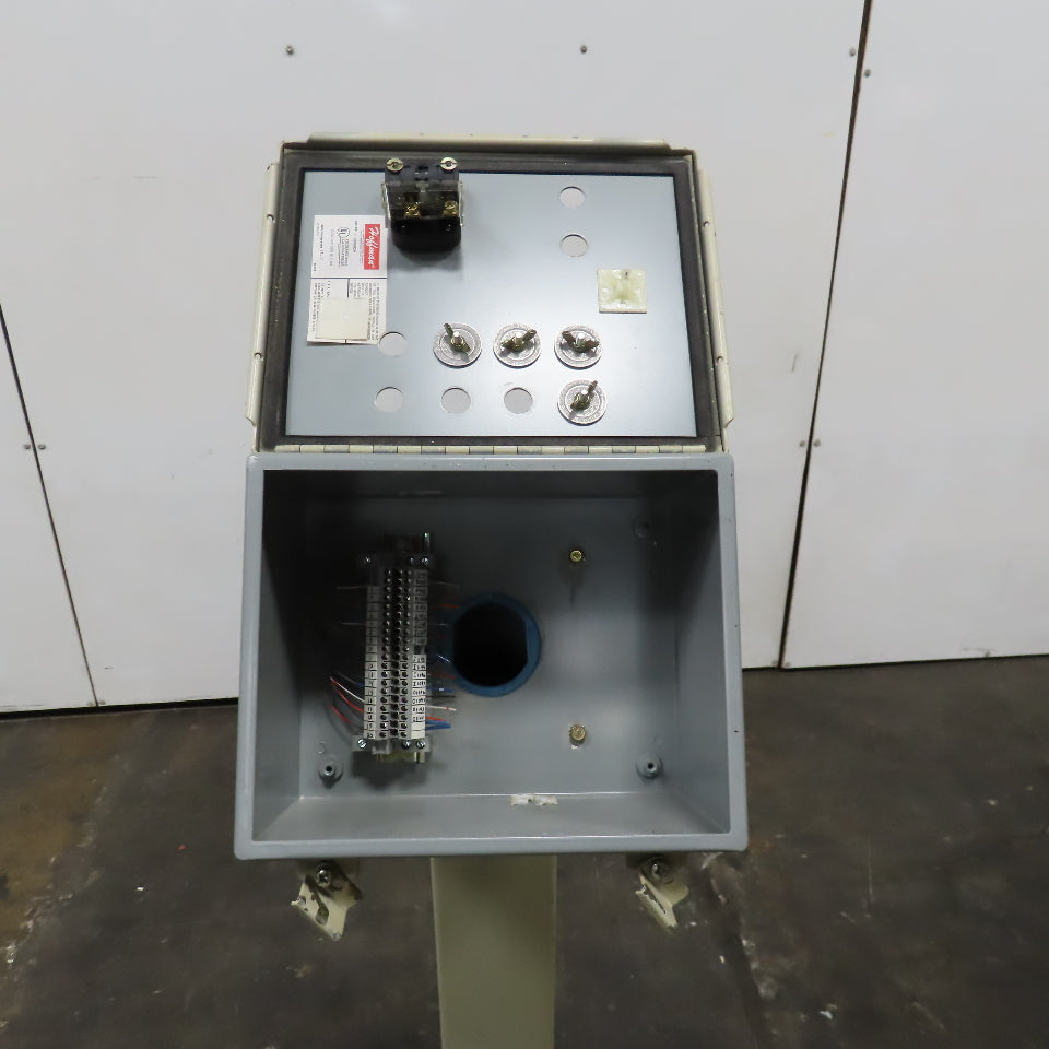 10" x 8" x 6" Enclosure Operator Control Station Pedestal 51" Tall