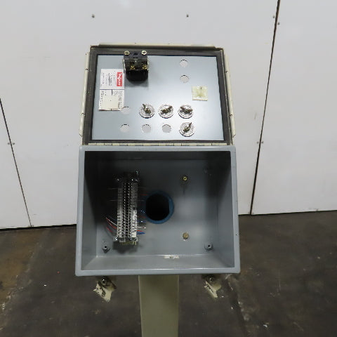 10" x 8" x 6" Enclosure Operator Control Station Pedestal 51" Tall