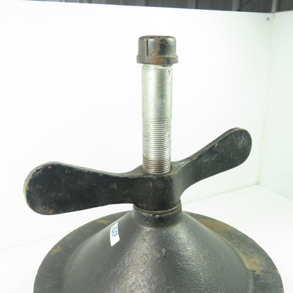 12" Cast Iron Test Plug W/ Wingnut 2-1/2" Rubber Gasket