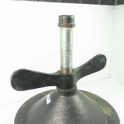 12" Cast Iron Test Plug W/ Wingnut 2-1/2" Rubber Gasket
