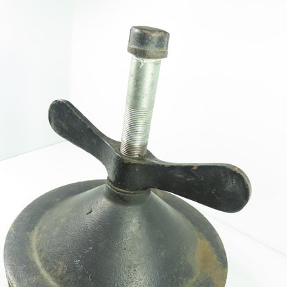 12" Cast Iron Test Plug W/ Wingnut 2-1/2" Rubber Gasket