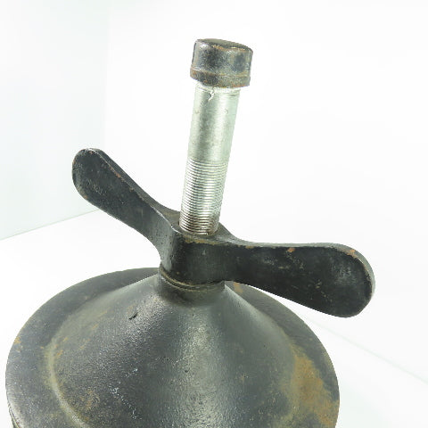 12" Cast Iron Test Plug W/ Wingnut 2-1/2" Rubber Gasket