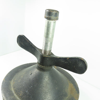 12" Cast Iron Test Plug W/ Wingnut 2-1/2" Rubber Gasket