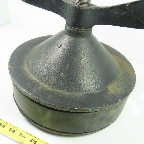 12" Cast Iron Test Plug W/ Wingnut 2-1/2" Rubber Gasket