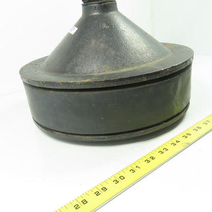 12" Cast Iron Test Plug W/ Wingnut 2-1/2" Rubber Gasket