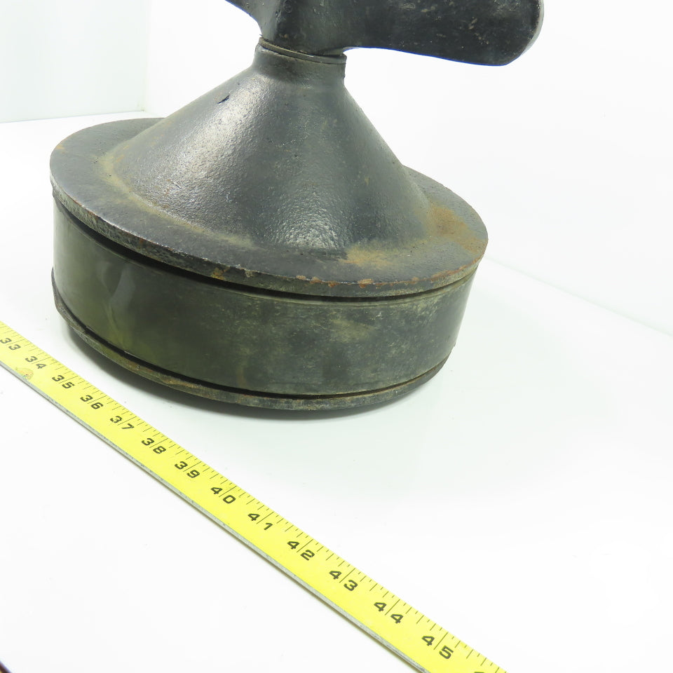 12" Cast Iron Test Plug W/ Wingnut 2-1/2" Rubber Gasket