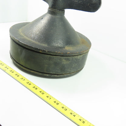 12" Cast Iron Test Plug W/ Wingnut 2-1/2" Rubber Gasket