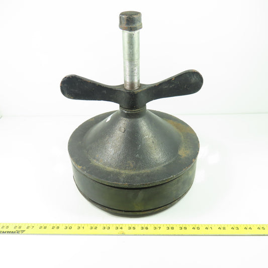 12" Cast Iron Test Plug W/ Wingnut 2-1/2" Rubber Gasket