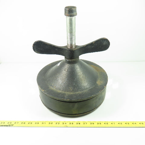 12" Cast Iron Test Plug W/ Wingnut 2-1/2" Rubber Gasket