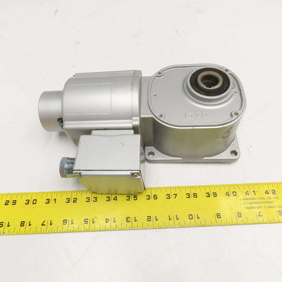 Nissei FSMN-20-20T50Z 20:1 Ratio 200/220V 3Ph Thru Shaft Right Angle Gear Motor