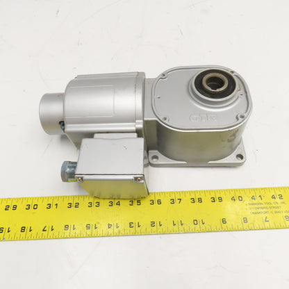 Nissei FSMN-20-20T50Z 20:1 Ratio 200/220V 3Ph Thru Shaft Right Angle Gear Motor