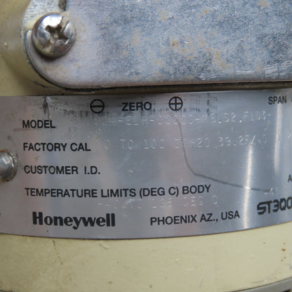 Honeywell STD924-E1H-00000-MB 1/2" NPT Differential Pressure Transmitter HAZLOC