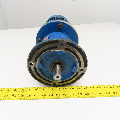 Hydro-Mec Type 22 36.45:1 Ratio Gear Motor .9kW 50/60Hz 49RPM Output Tested