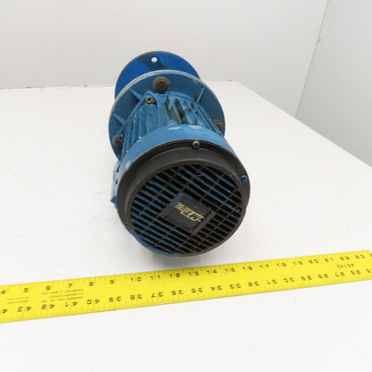 Hydro-Mec Type 22 36.45:1 Ratio Gear Motor .9kW 50/60Hz 49RPM Output Tested