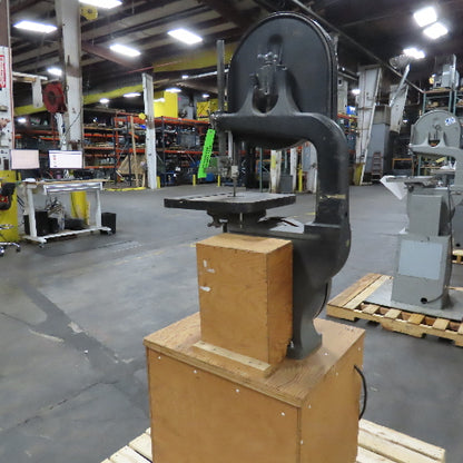 Delta LBS-26 14" Vintage Vertical Band Saw On Custom Bench 110V 1Ph