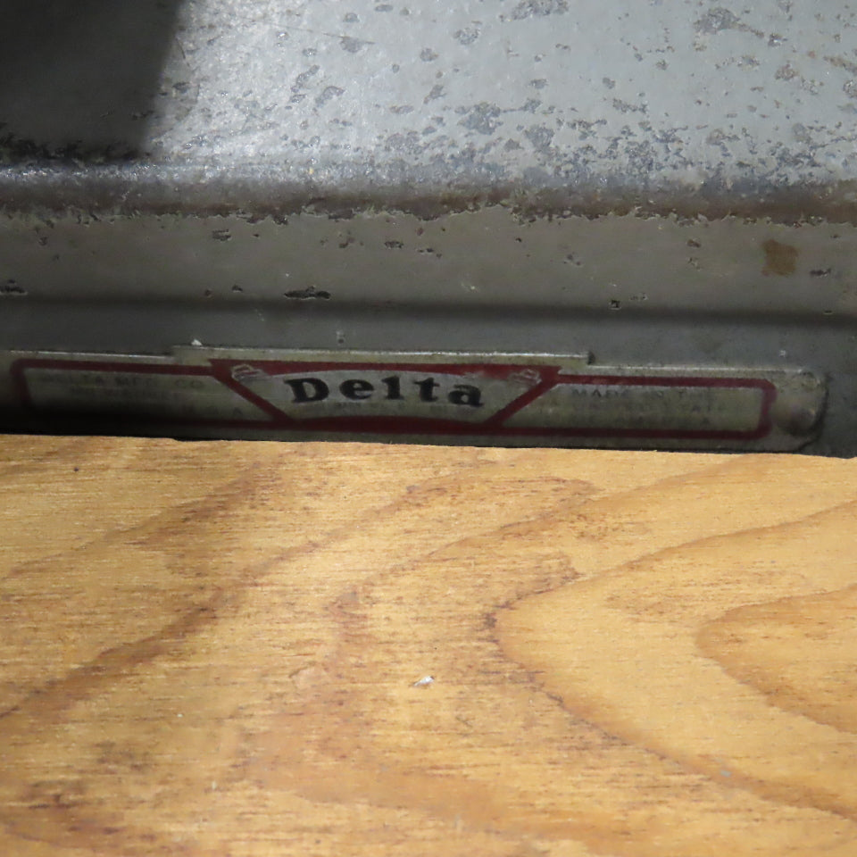Delta LBS-26 14" Vintage Vertical Band Saw On Custom Bench 110V 1Ph