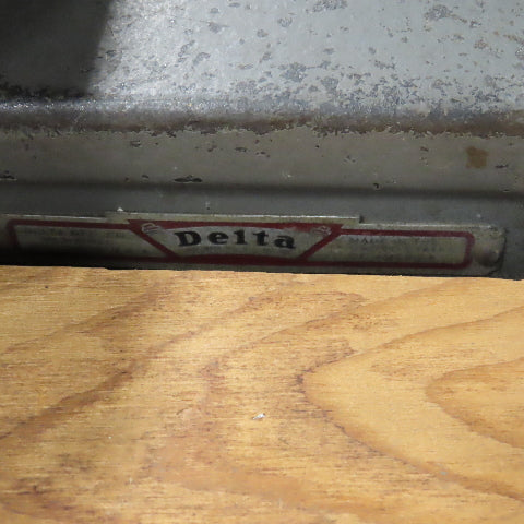 Delta LBS-26 14" Vintage Vertical Band Saw On Custom Bench 110V 1Ph