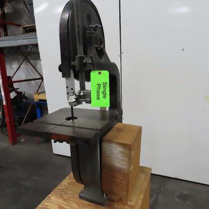 Delta LBS-26 14" Vintage Vertical Band Saw On Custom Bench 110V 1Ph