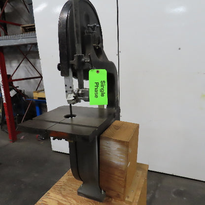 Delta LBS-26 14" Vintage Vertical Band Saw On Custom Bench 110V 1Ph